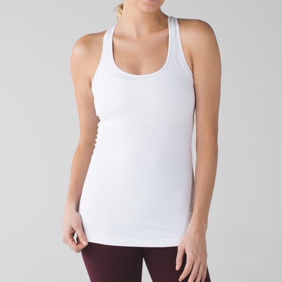 lululemon athletica Tops - Lululemon | White Cool Slim Racerback  Tank